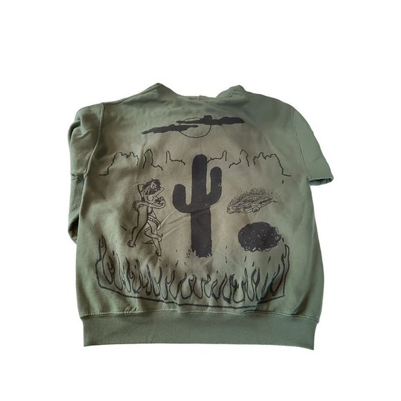 Travis Scott Rodeo Hoodie‎ Cactus Jack Tour 2015 (Olive Green) Heavyweight Large - Picture 5 of 12